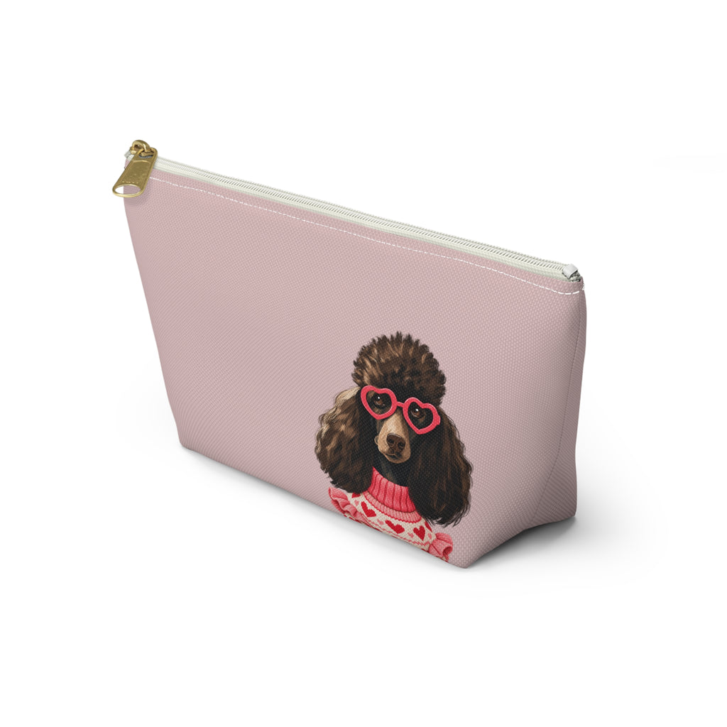Poodle makeup pouch with printed dog artwork — image 7 of 16