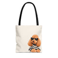 Poodle tote bag with printed dog artwork — image 1 of 6