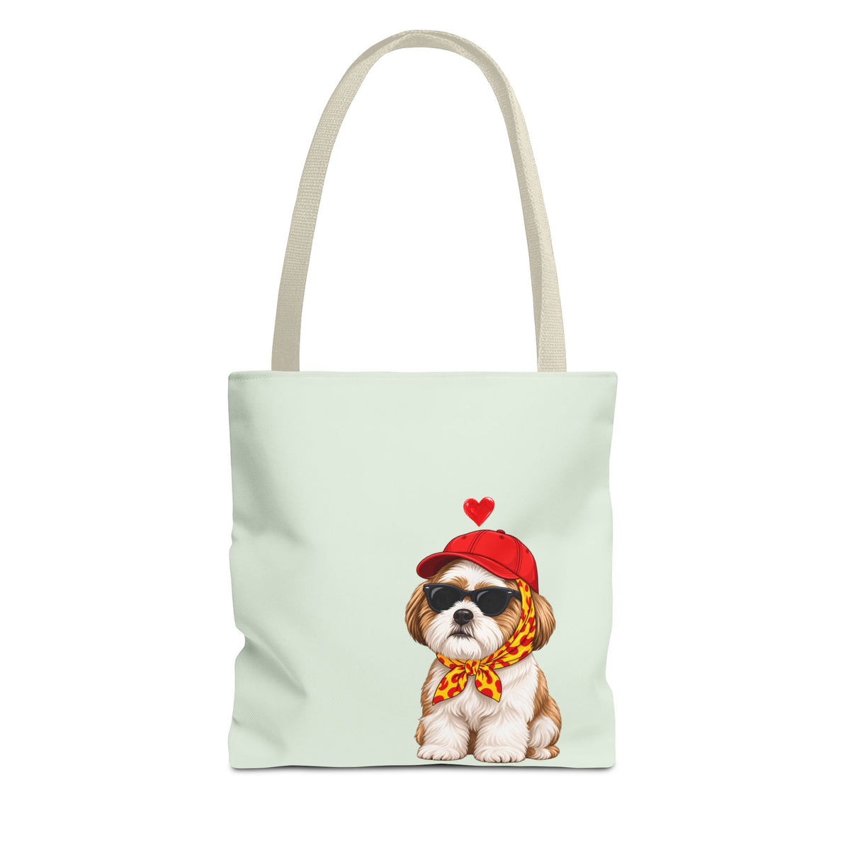 Shih Tzu tote bag with printed dog artwork — image 3 of 6