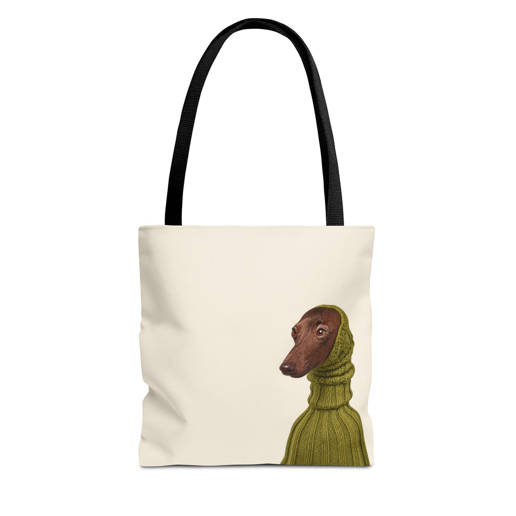 Dachshund tote bag with printed dog artwork — image 1 of 6