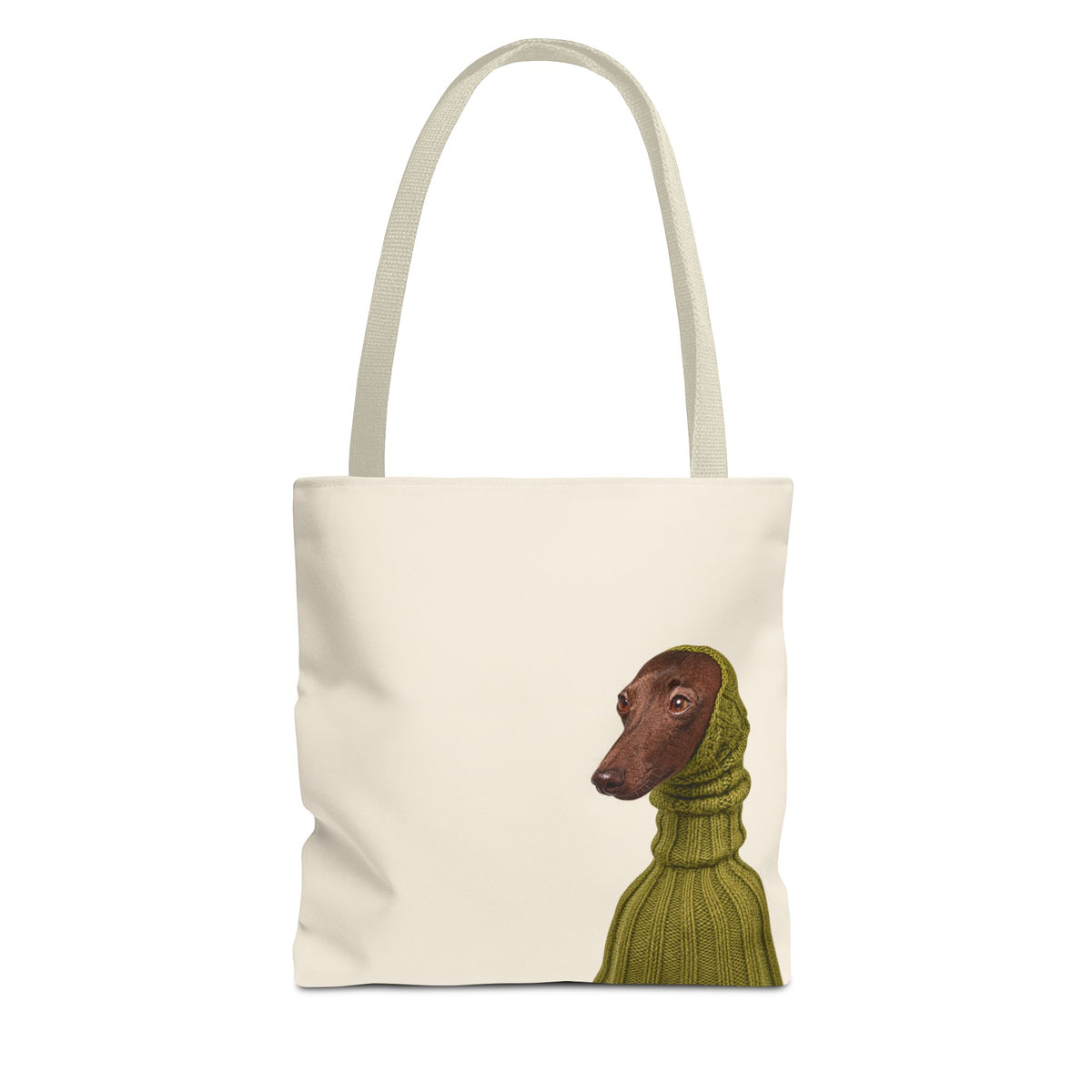 Dachshund tote bag with printed dog artwork — image 3 of 6