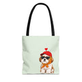 Shih Tzu tote bag with printed dog artwork — image 1 of 6