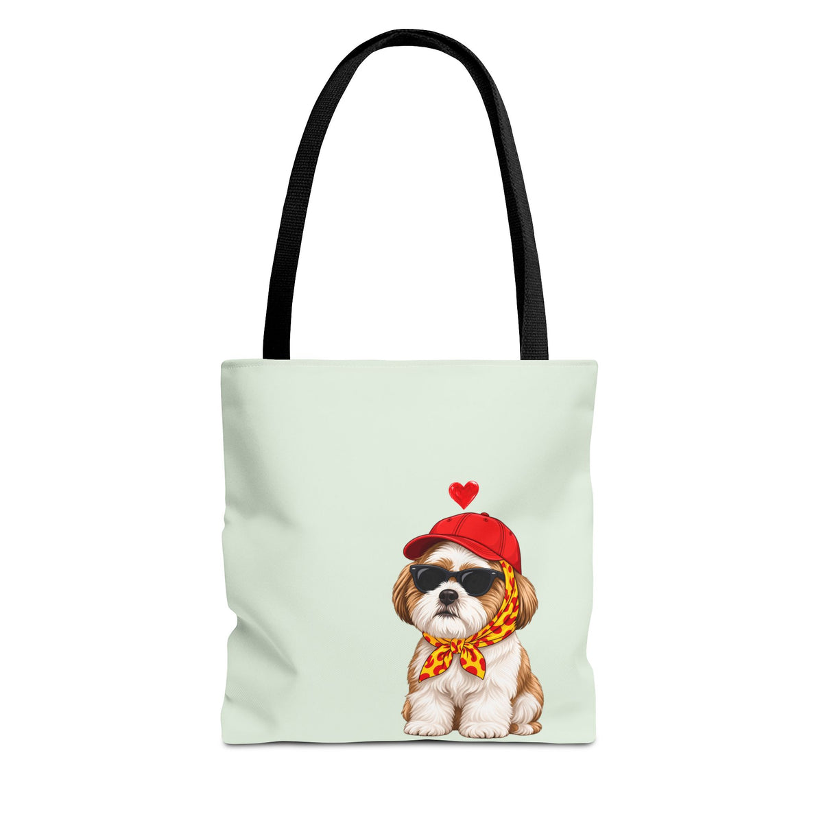 Shih Tzu tote bag with printed dog artwork — image 1 of 6