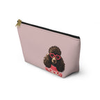 Poodle makeup pouch with printed dog artwork — image 3 of 16