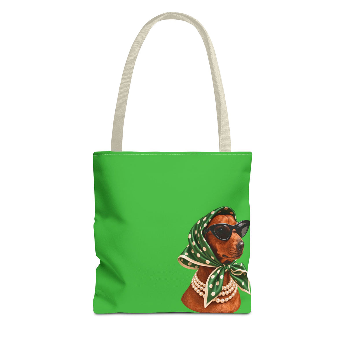 Dachshund tote bag with printed dog artwork — image 3 of 6