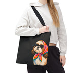 Shih Tzu tote bag with printed dog artwork — image 4 of 13