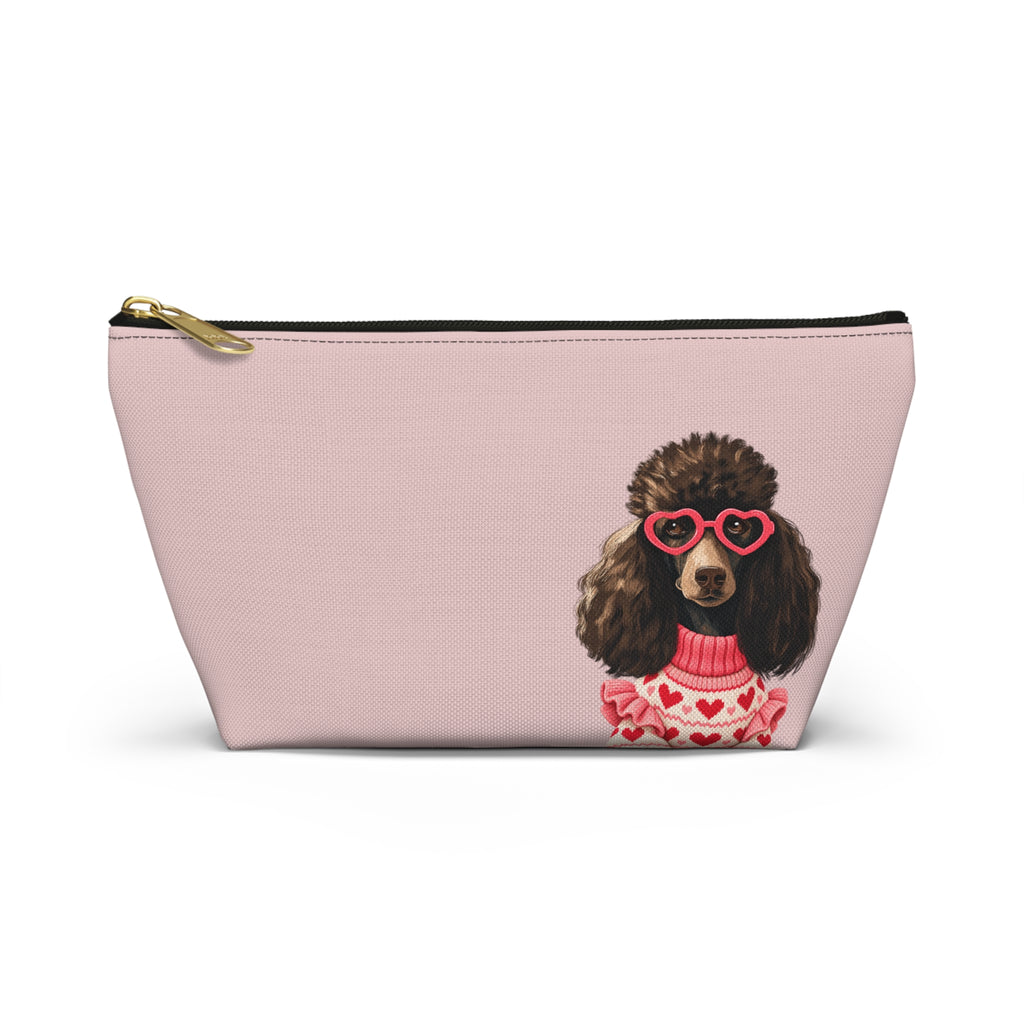 Poodle makeup pouch with printed dog artwork — image 5 of 16