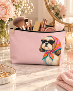 Dog-themed makeup pouch with printed dog artwork — image 13 of 15