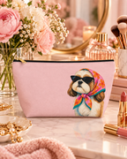 Dog-themed makeup pouch with printed dog artwork — image 14 of 15