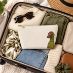 Dachshund makeup pouch with printed dog artwork — image 9 of 18