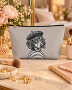 Dog-themed makeup pouch with printed dog artwork — image 3 of 9
