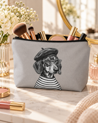 Dog-themed makeup pouch with printed dog artwork — image 4 of 9