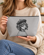 Dog-themed makeup pouch with printed dog artwork — image 7 of 9