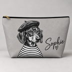 Dog-themed makeup pouch with printed dog artwork — image 8 of 9
