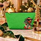 Dachshund makeup pouch with printed dog artwork — image 11 of 18
