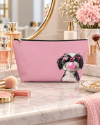 Shih Tzu makeup pouch with printed dog artwork — image 1 of 9