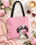 Shih Tzu tote bag with printed dog artwork — image 11 of 13