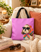 Shih Tzu tote bag with printed dog artwork — image 7 of 10