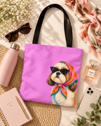 Shih Tzu tote bag with printed dog artwork — image 10 of 10