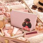 Poodle makeup pouch with printed dog artwork — image 12 of 16