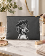 Dachshund accessory pouch with printed dog artwork — image 1 of 9