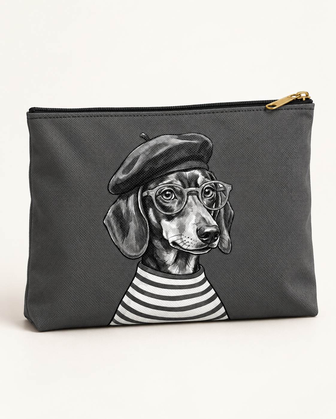 Dachshund accessory pouch with printed dog artwork — image 5 of 9