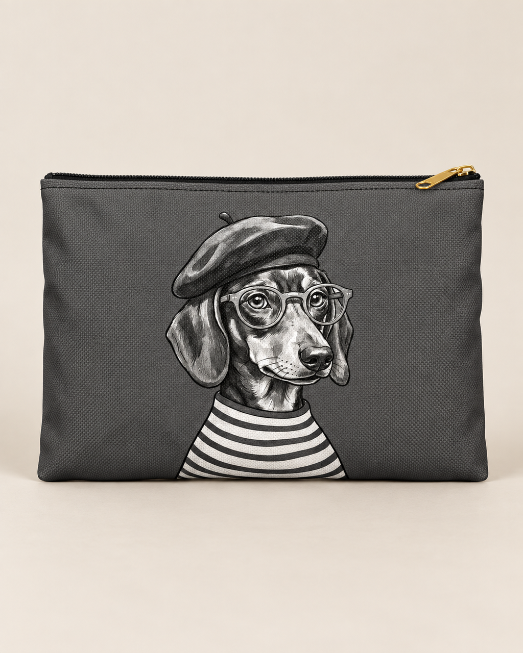 Dachshund accessory pouch with printed dog artwork — image 8 of 9