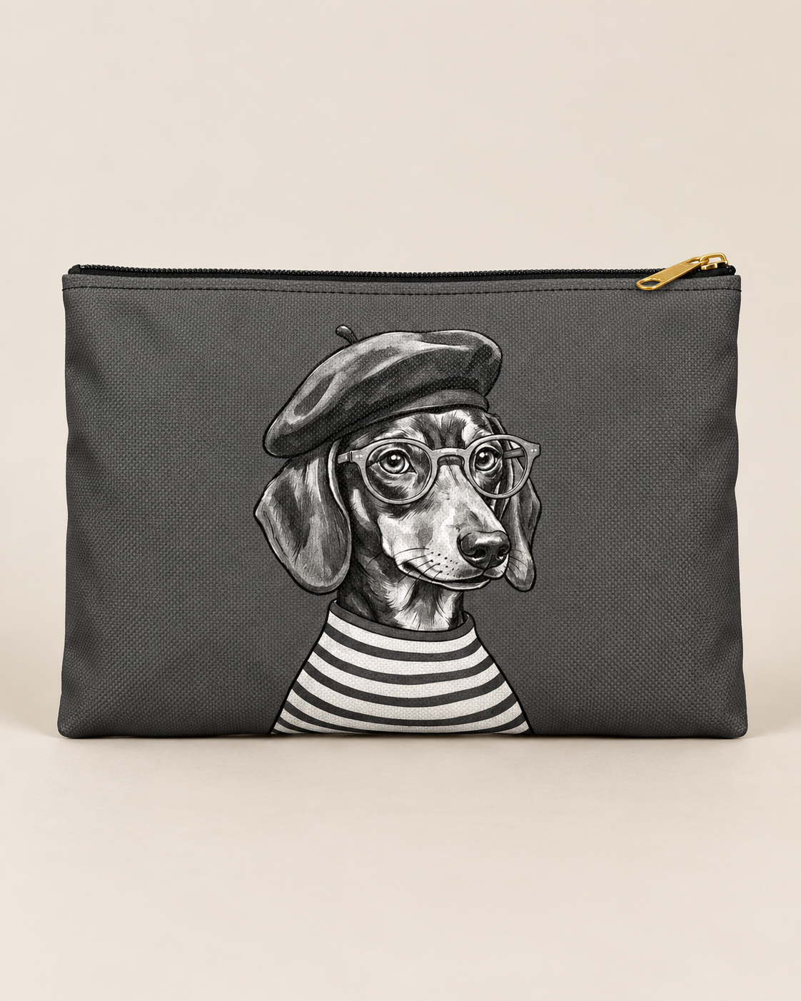 Dachshund accessory pouch with printed dog artwork — image 8 of 9