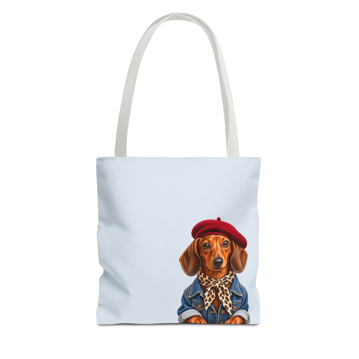 Dachshund tote bag with printed dog artwork — image 2 of 6
