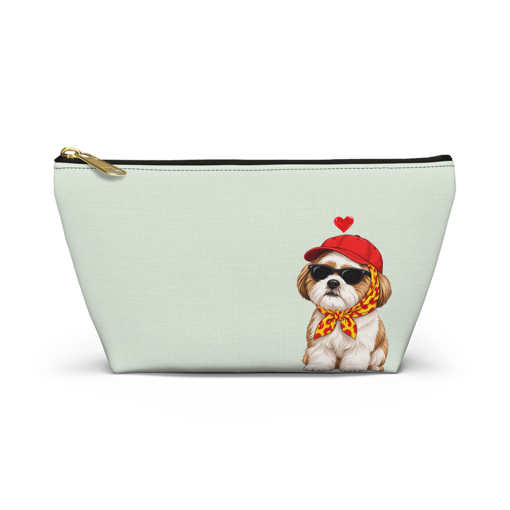 Shih Tzu makeup pouch with printed dog artwork — image 4 of 4