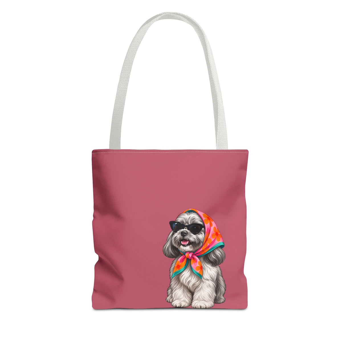 Shih Tzu tote bag with printed dog artwork — image 2 of 6