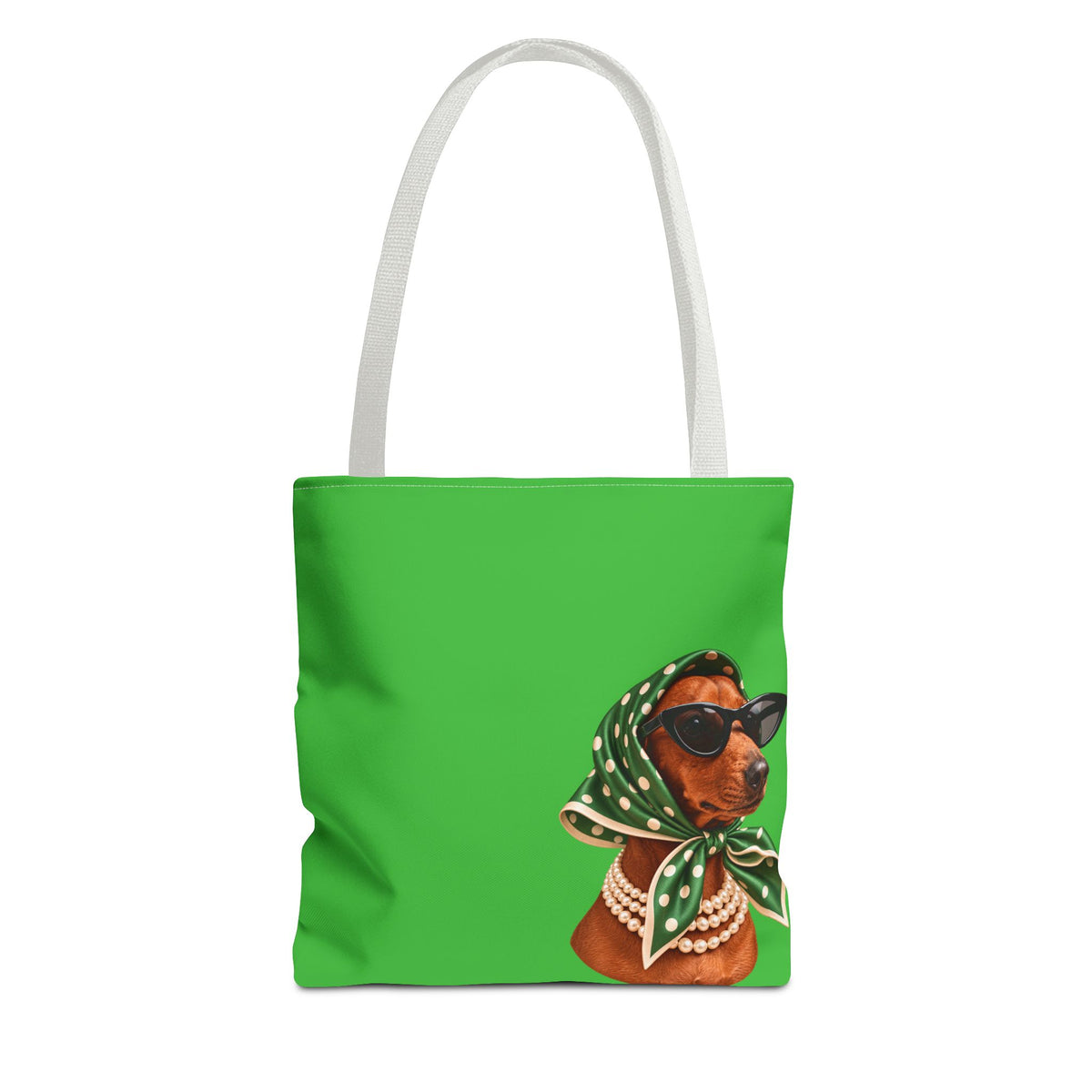 Dachshund tote bag with printed dog artwork — image 2 of 6