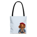 Dachshund tote bag with printed dog artwork — image 1 of 6