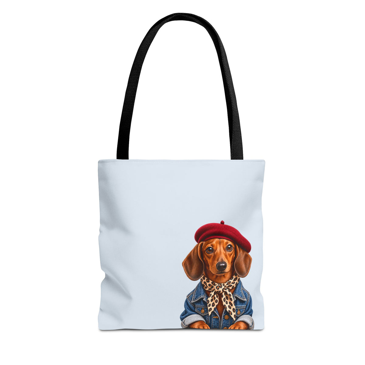 Dachshund tote bag with printed dog artwork — image 1 of 6