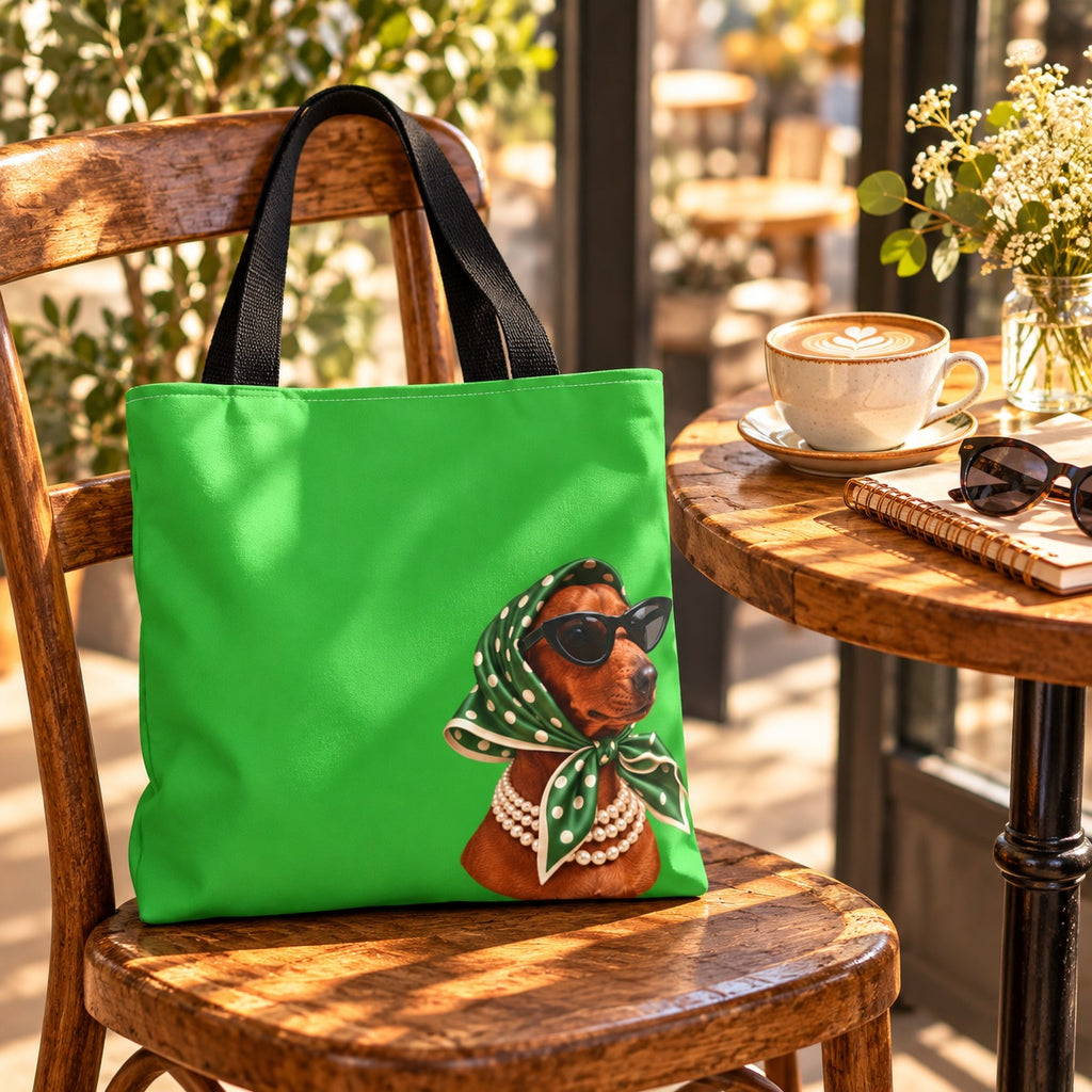 Dachshund Tote Bag, Optional Custom Name Wiener Dog Bag, Sausage Dog Mom Gift, Doxie Lover Tote, Dog Mom Gift for Her