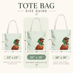 Dachshund Tote Bag, Optional Custom Name Wiener Dog Bag, Sausage Dog Gift, Doxie Mom Tote, Dachshund Lover Gift for Her