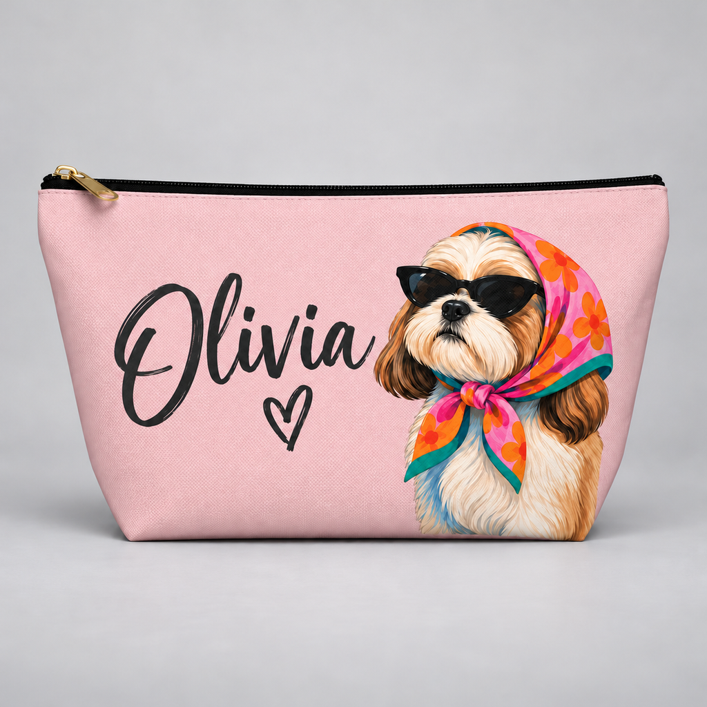 Cosmetic Bag Personalized Bridesmaid Makeup Bag, Bridal Shower Gift, Monogram Toiletry Bag, Gift for Her, Travel Bag