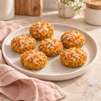 AI-generated photorealistic illustration 1 of Mini Doggy Pizza Party Bites; conceptual appearance, not a tested recipe photograph